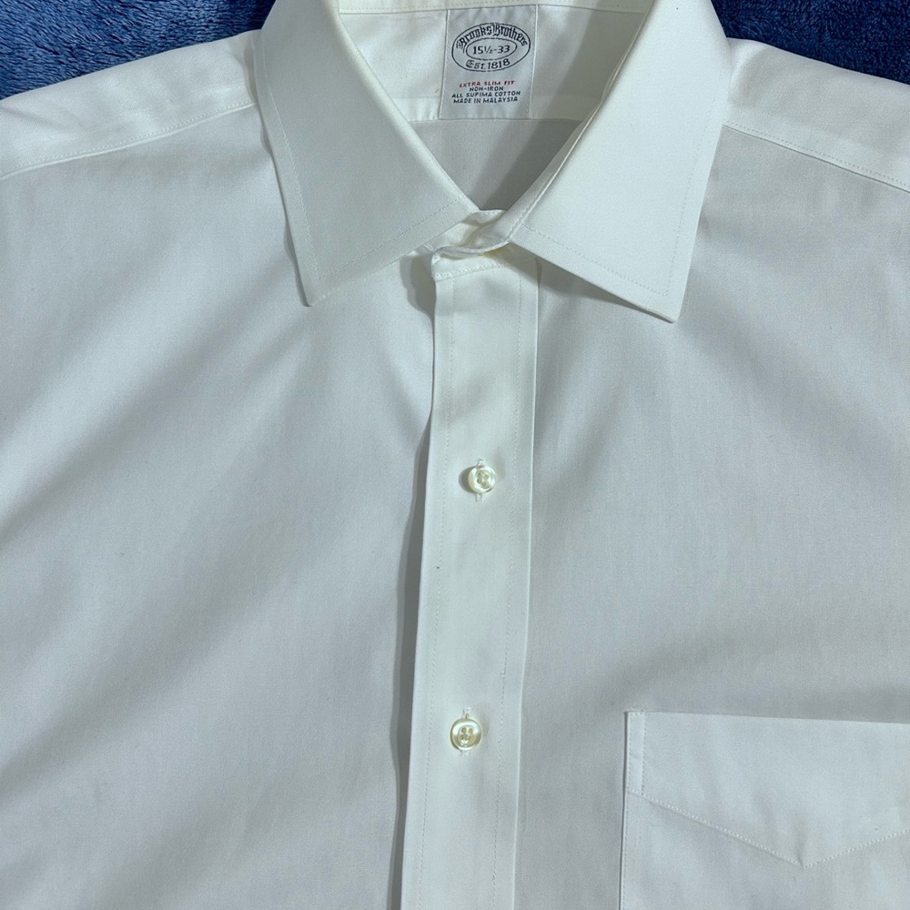 Brooks Brothers White Dress Shirt - Picture 4 of 4